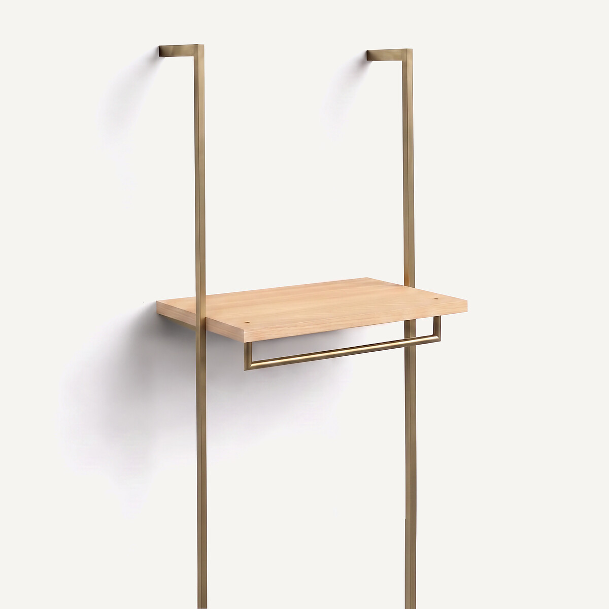 Barra guardaroba in metallo L60cm, cabina armadio Johanez ottone invecchiato, AM.PM