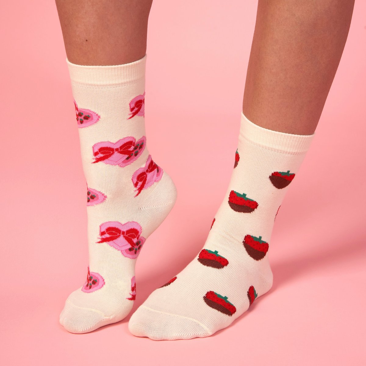 Chaussettes Boite de Chocolats beige, COUCOU SUZETTE