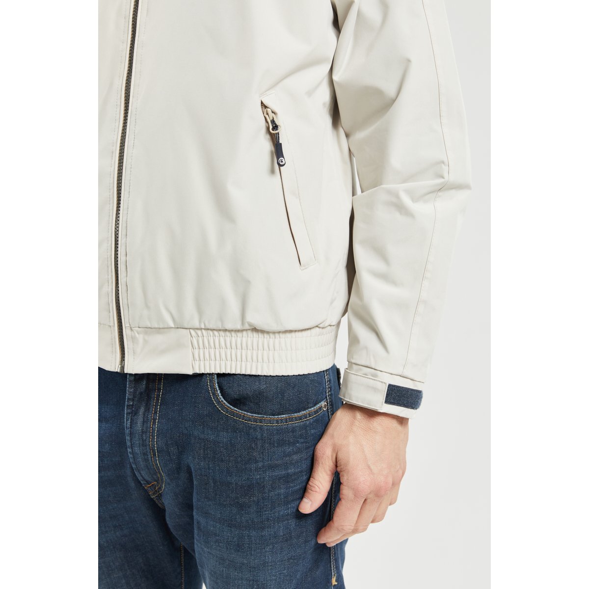 Blouson imperméable HORUS en polyester pour homme mastic, BERMUDES