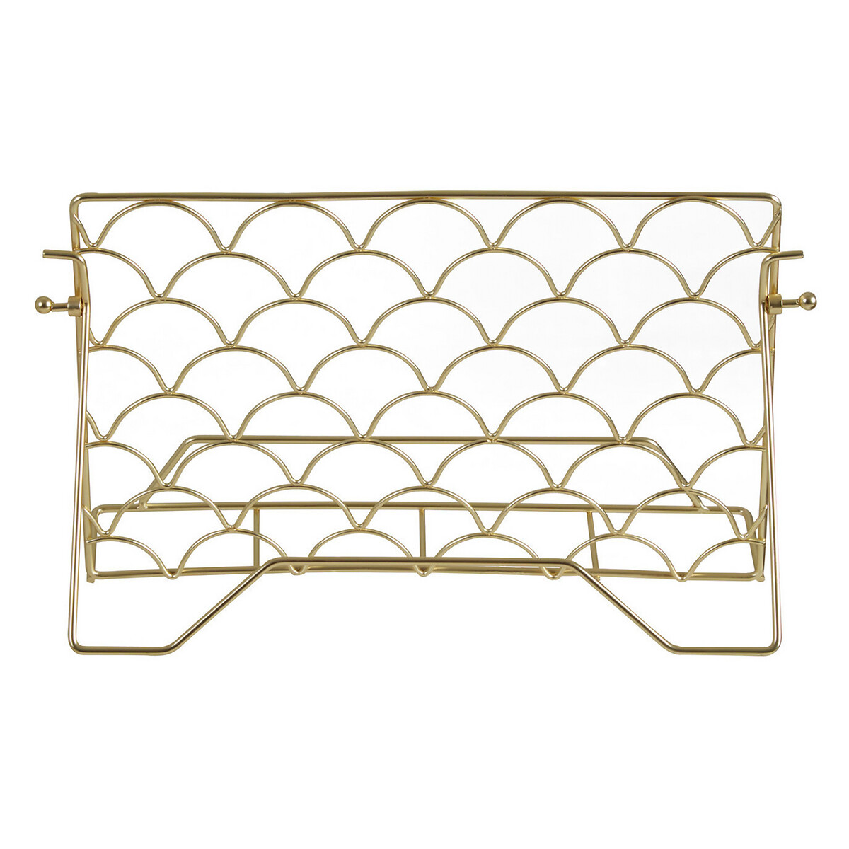 Deco Style Cook Book Stand in Matte Gold Finish gold-coloured, SO'HOME
