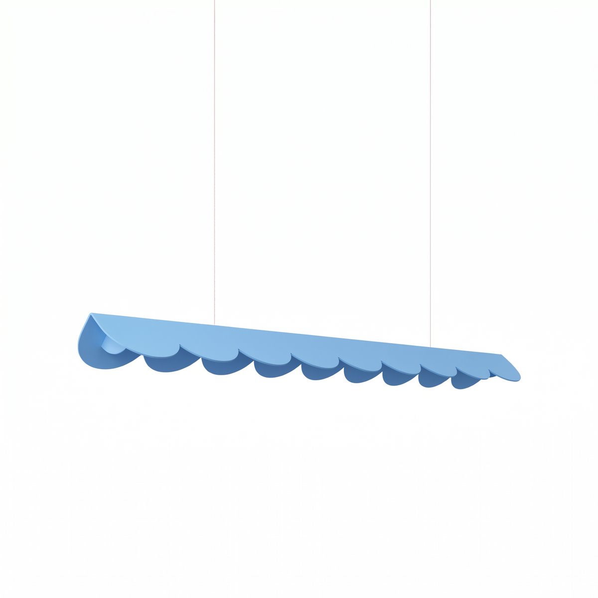 Suspension Aluminium Bleu LED 1 Biscuit bleu, EDEN