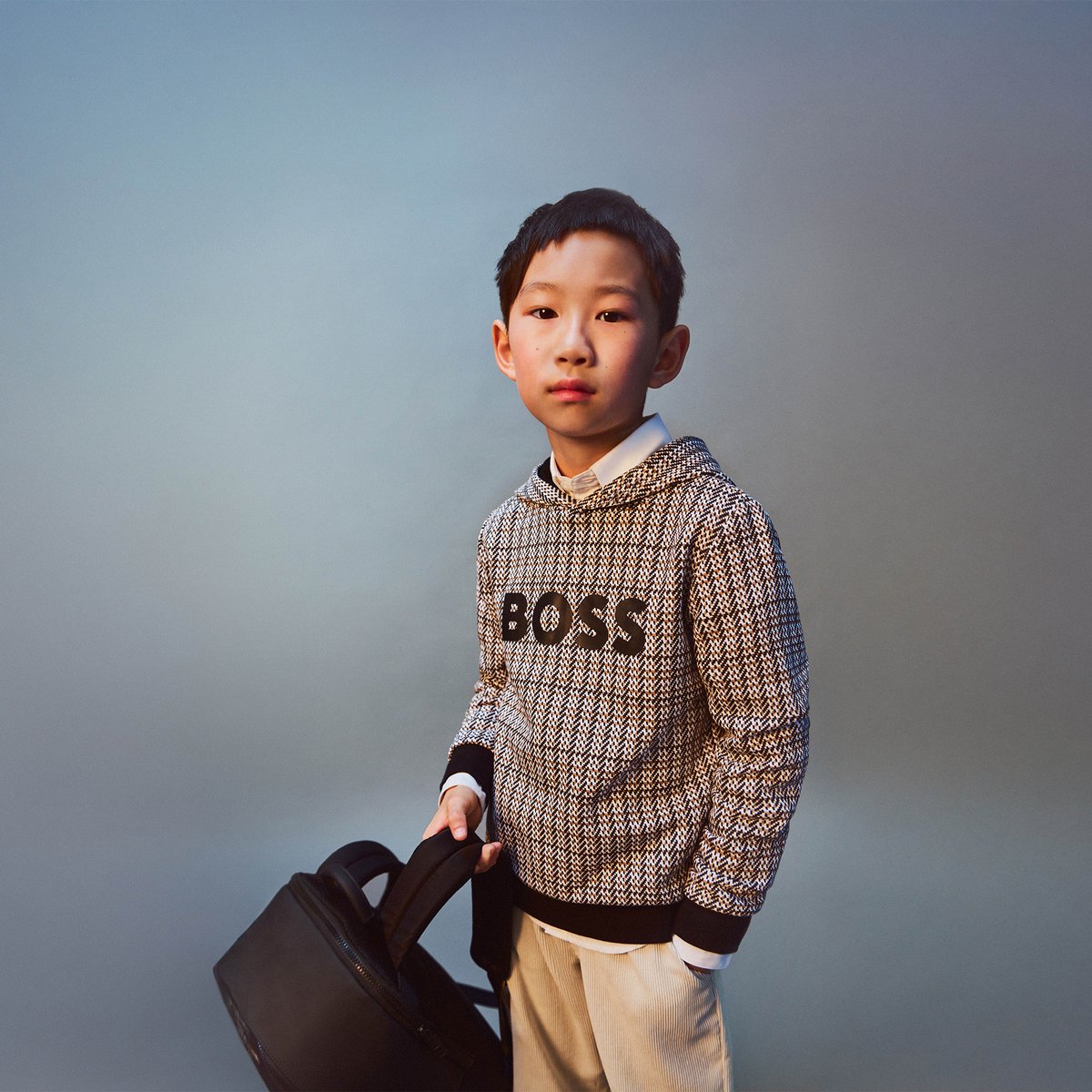 Sweat black, BOSS KIDSWEAR