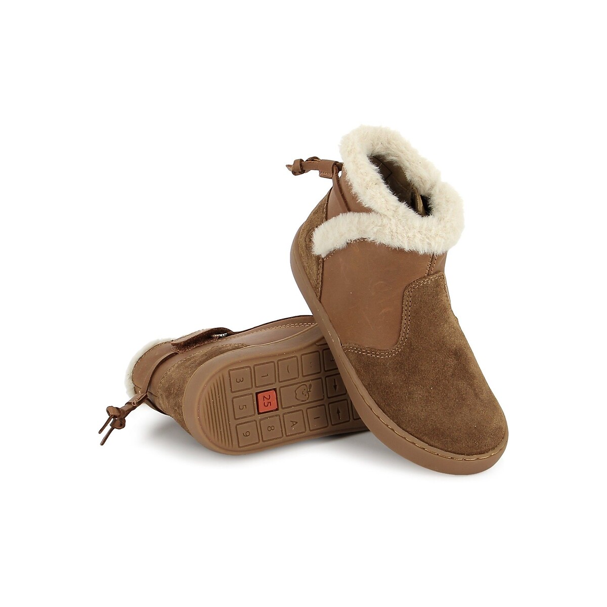 Botins forrados PLAY FUR SWEET camel, SHOO POM