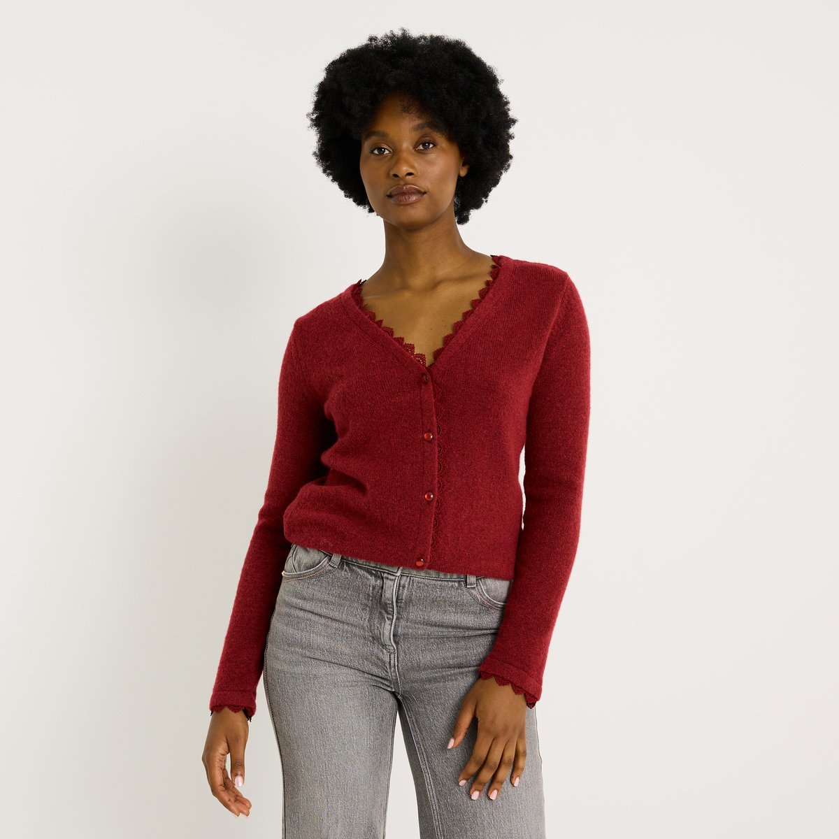 Gilet 2 en 1 orange bordeaux, GRAIN DE MALICE