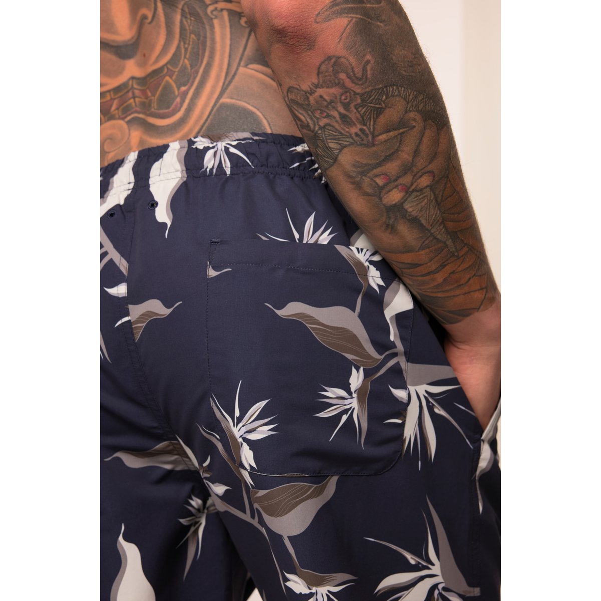 Short de bain collection Beachwear bleu marine, JP1880