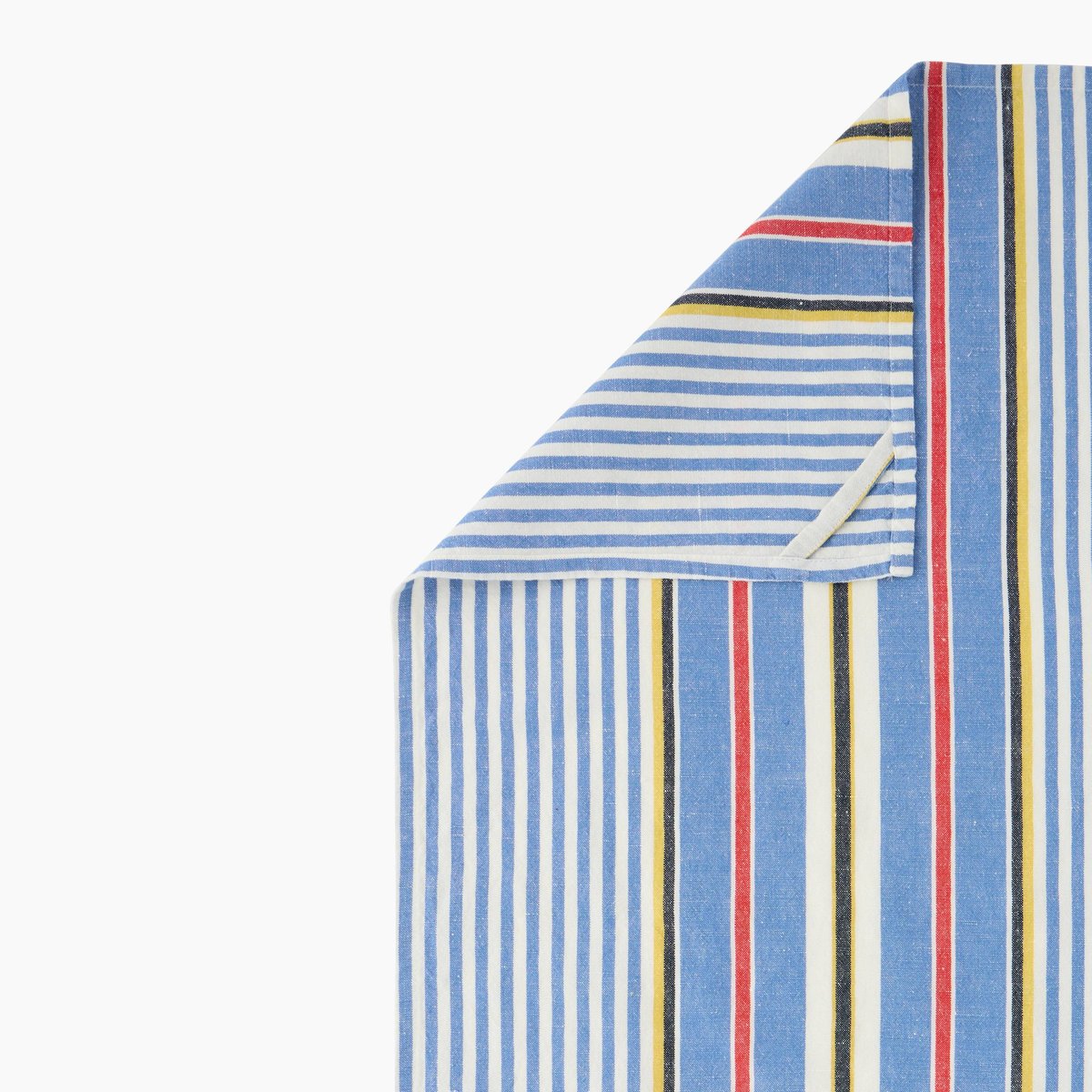 Torchon rayé, uni, 50x70 cm, 60% coton et 40% lin riviera, MONOPRIX