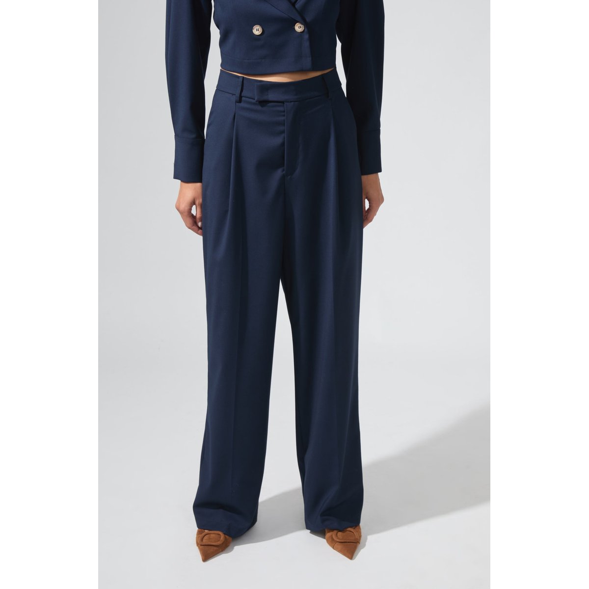 Pantalon blazer à pinces RICHARD bleu, BENOA
