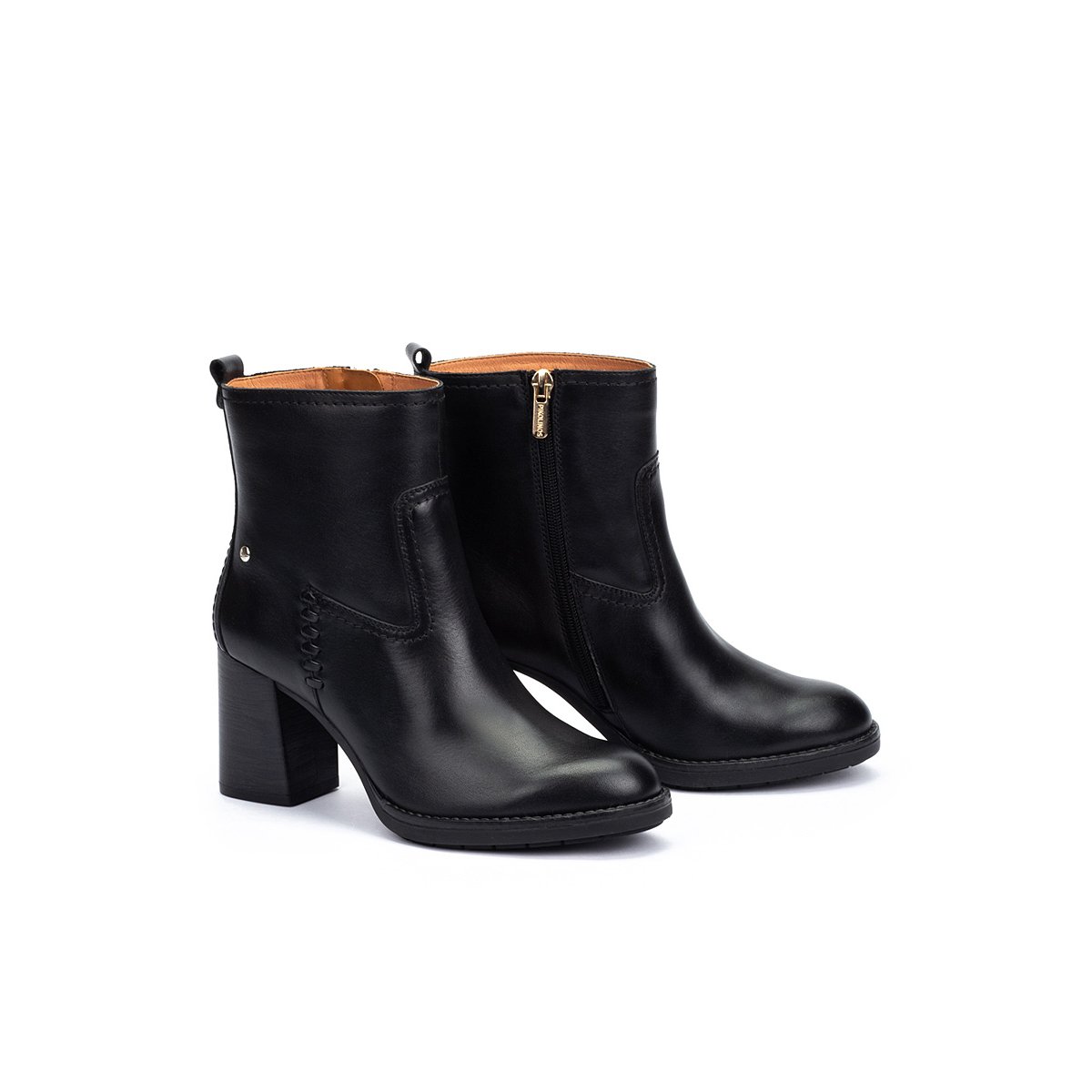 Bottines à talon cuir Palencia black, PIKOLINOS