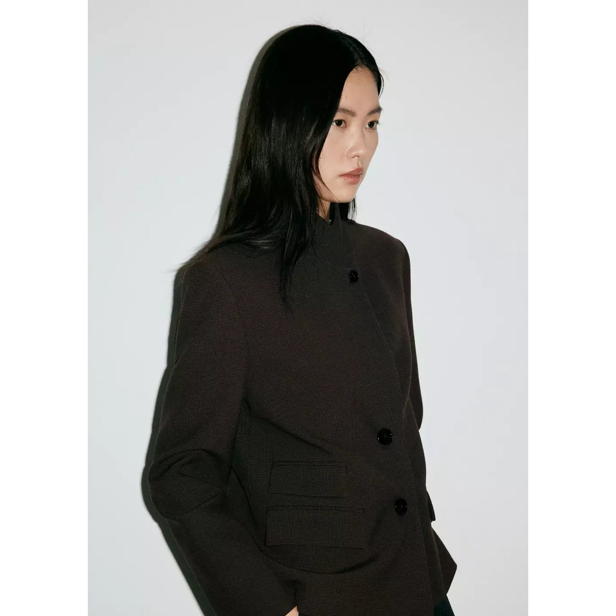Veste leo marron, MANGO