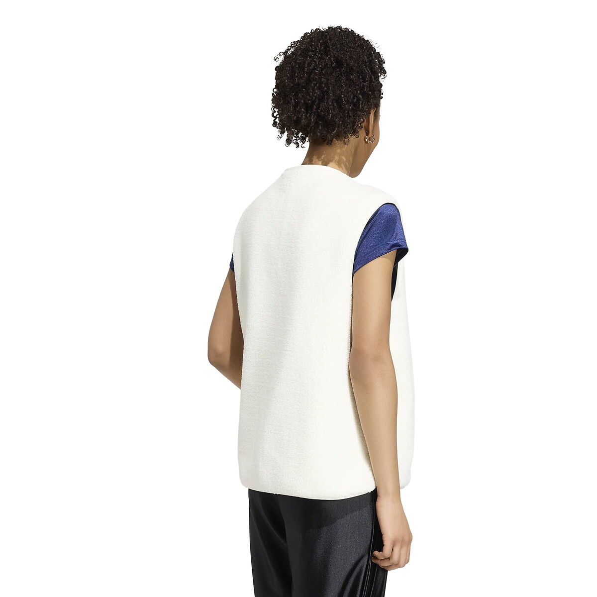 Sherpa Sleeveless Jacket white, ADIDAS SPORTSWEAR