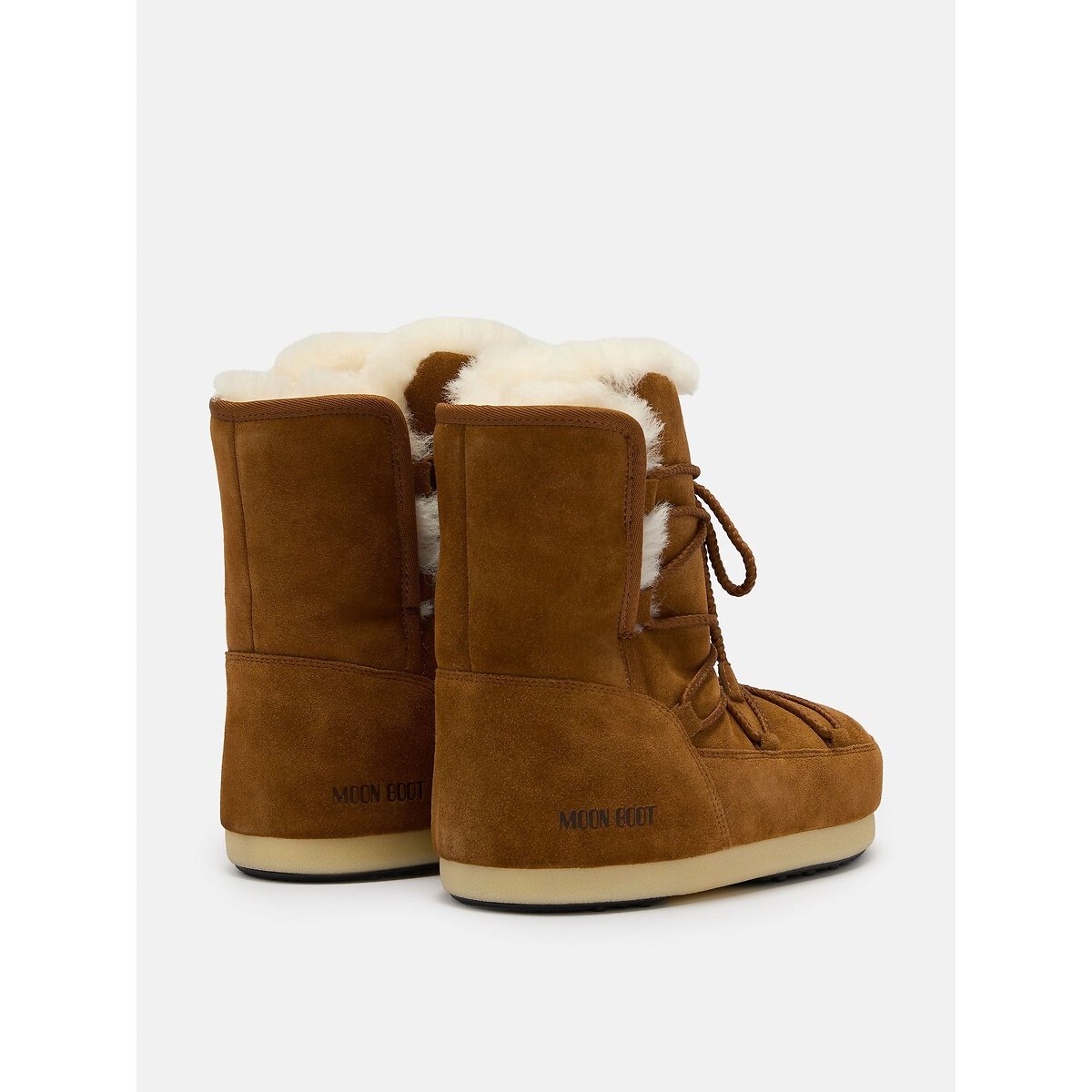 Boots MB EVX aus Wildleder / Shearling cognac, MOON BOOT