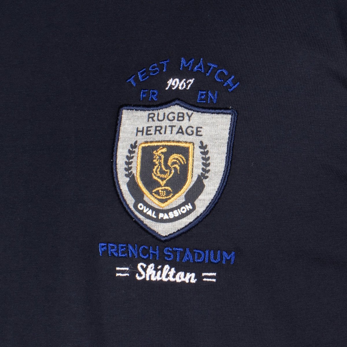T-shirt french RUGBY navy, SHILTON