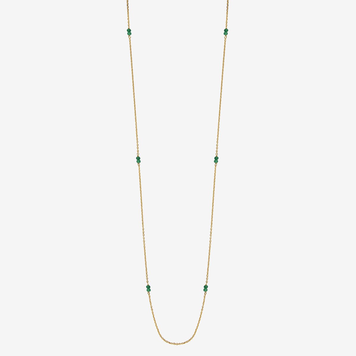 Sautoir venus agate verte vert, CAROLINE NAJMAN