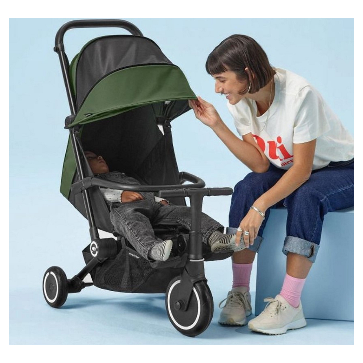 SmarTrike tricycle Xtend Traveler olive couleur unique, SMARTRIKE