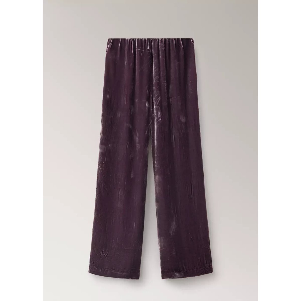 Pantalon de pyjama en mélange de soie violet, MANGO