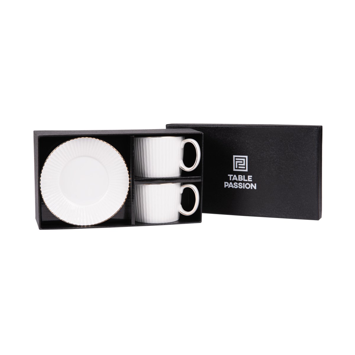 Coffret de 2 petits déjeuner Pure 30 cl blanc, TABLE PASSION