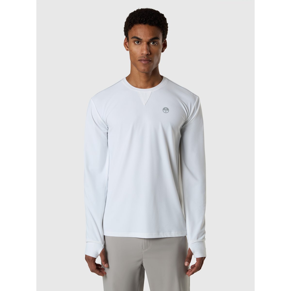 T-shirt à manches longues avec protection UV blanc, NORTH SAILS