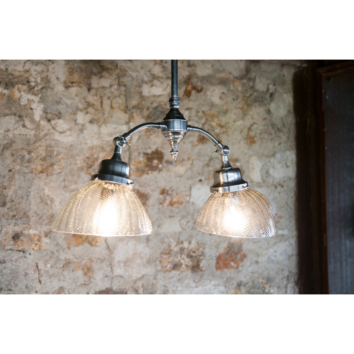 Plafonnier en laiton HAUSSMANN argent, PRODUIT INTERIEUR BRUT
