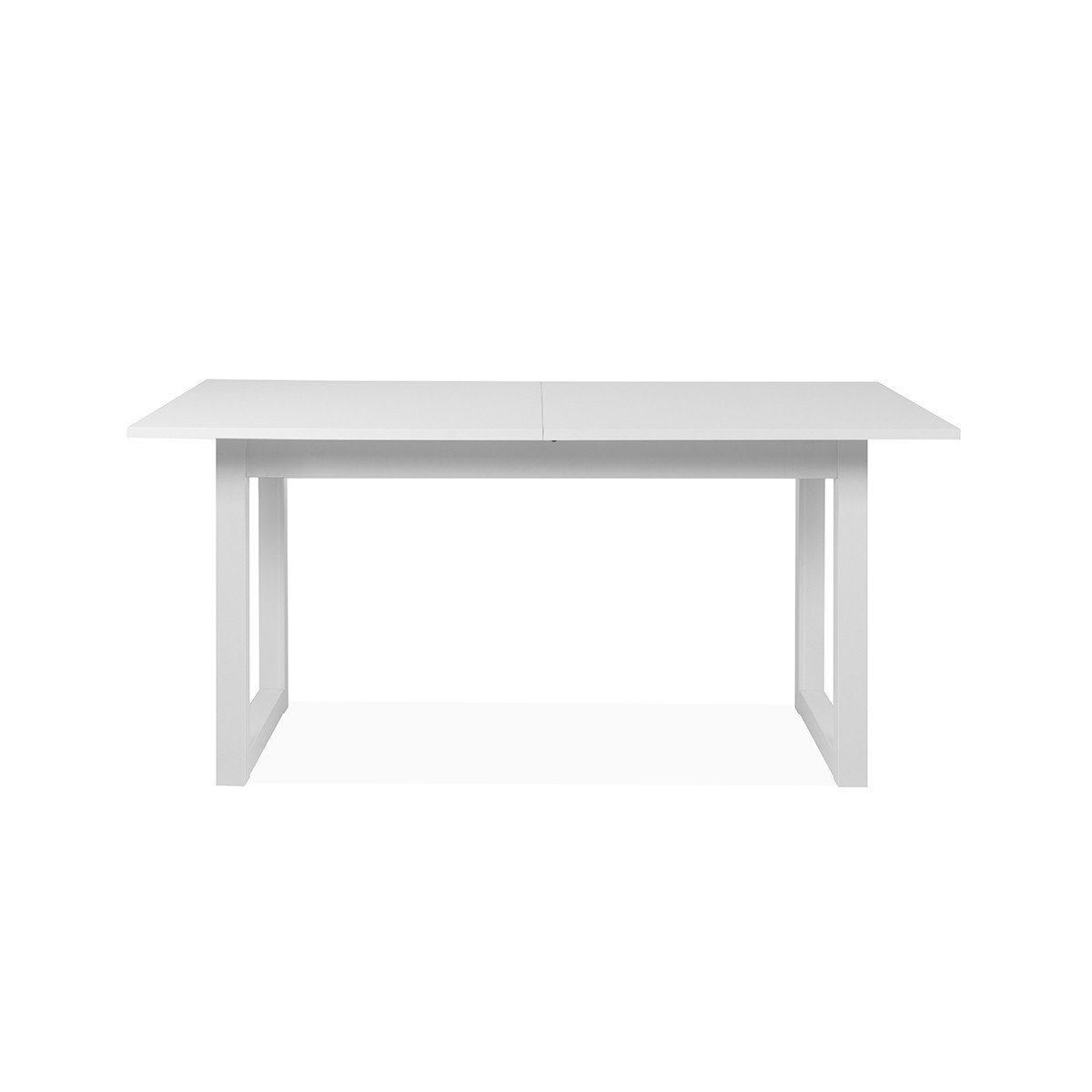 Table à manger extensible L160-200 cm - DENVER blanc, CALICOSY