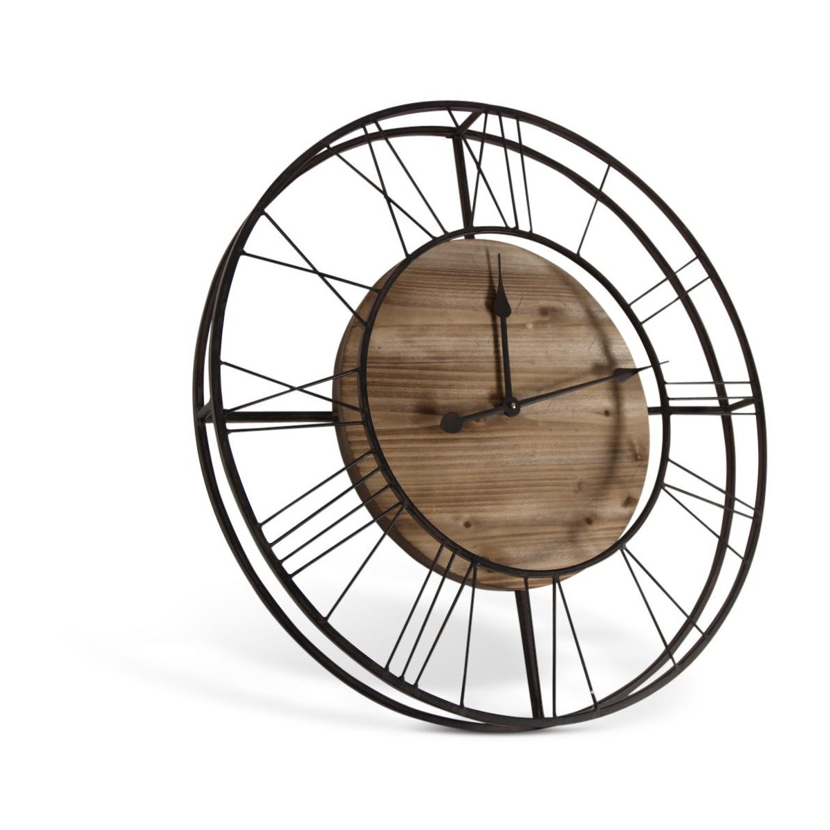 Grande horloge ancienne marron, DECORATION D’AUTREFOIS