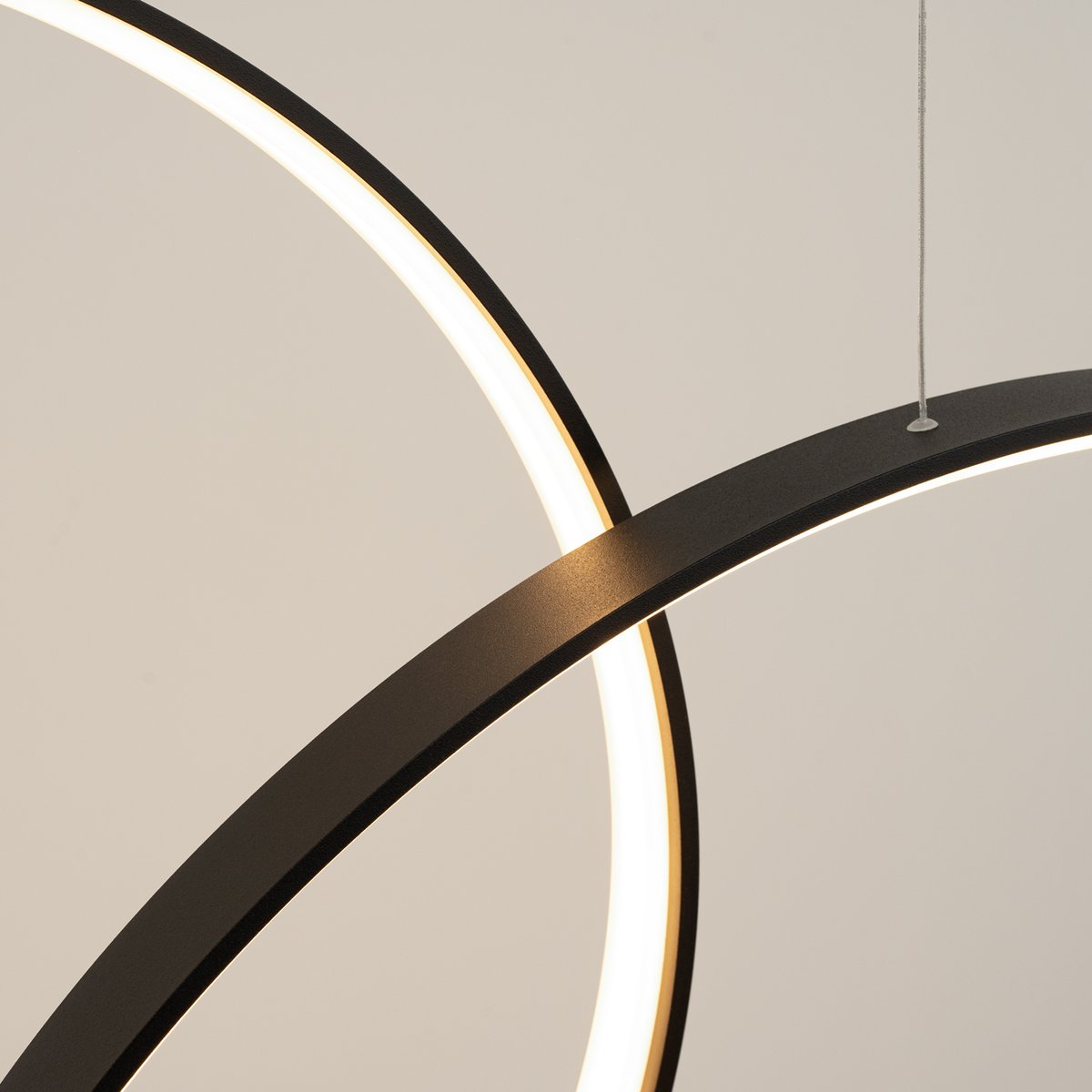 Suspension Aluminium Noir LED 5 Rio noir, EDEN