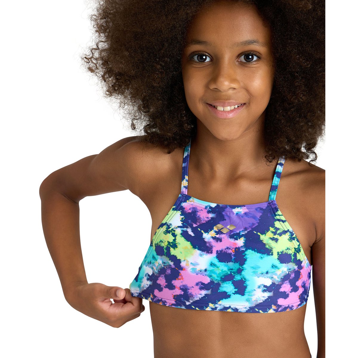 Bikini à haut court Tie And Dye navy, ARENA