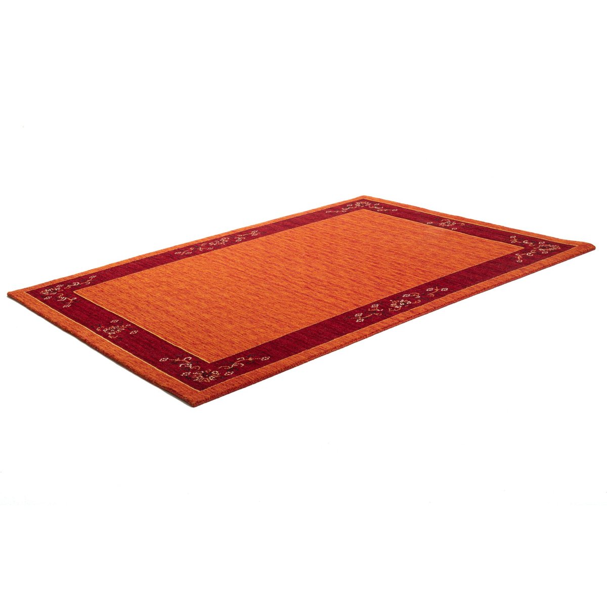 Tapis en laine vierge tissé à la main - Lori Super Gold vert, THEKO