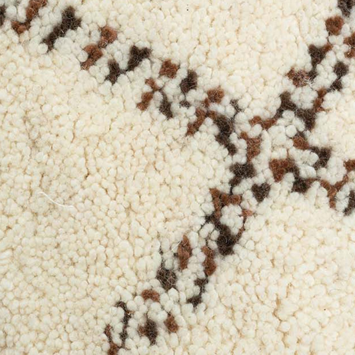 Tapis berbère original - MARMOUCHA noir / blanc, THEKO