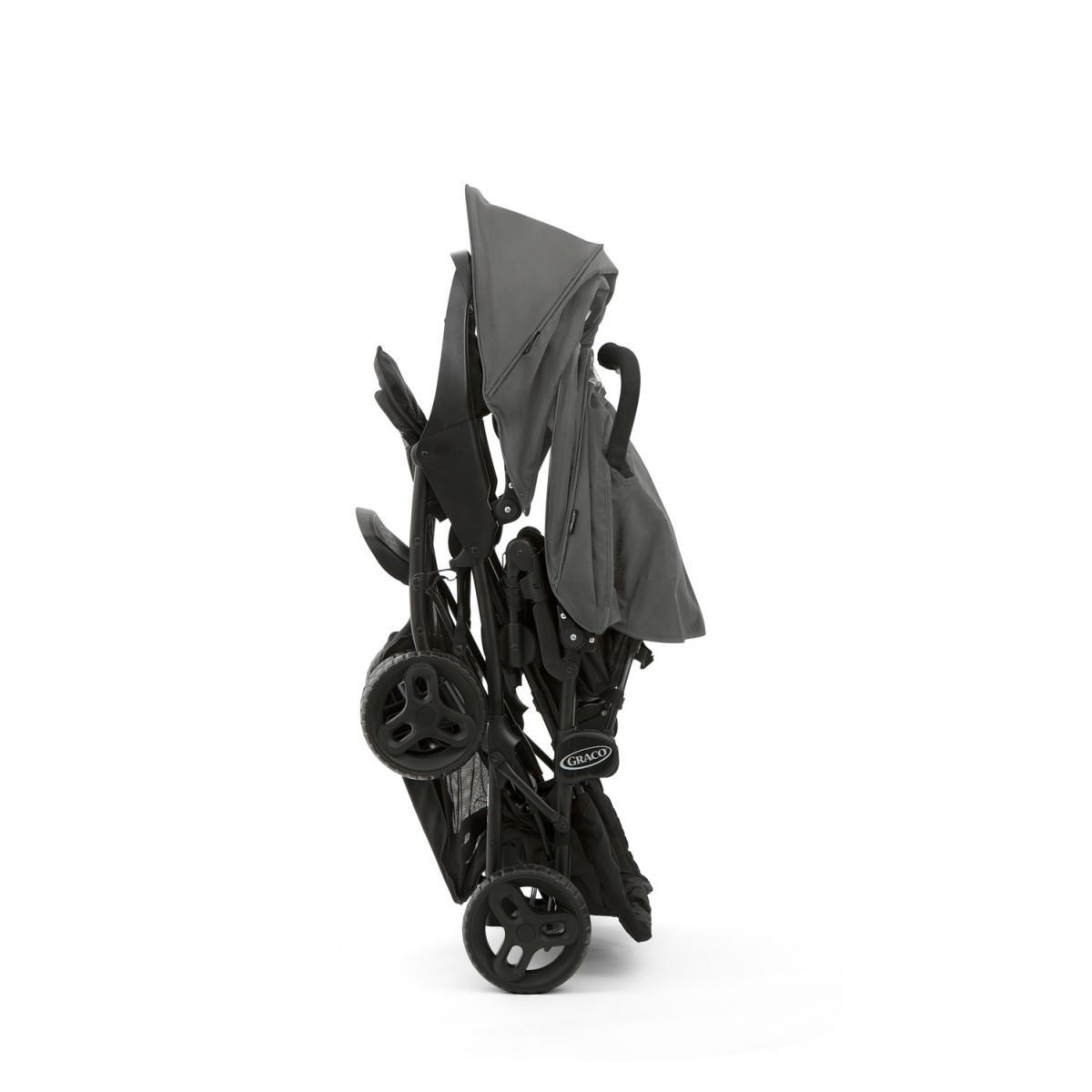 Poussette Double Stadium Duo Gris foncé couleur unique, GRACO