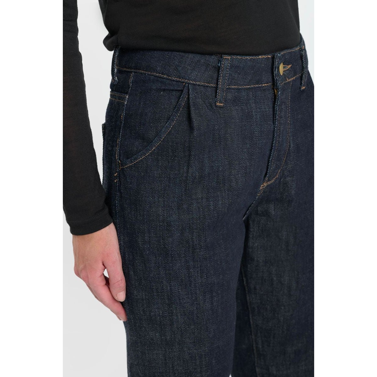 Jeans loose, large 400/60 girlfriend , 7/8ème blue, LE TEMPS DES CERISES