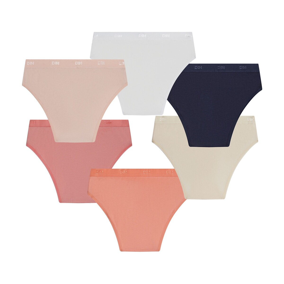 Lot de 6 culottes, POCKET multicolore, DIM