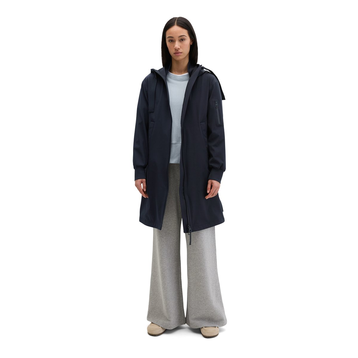 Veste de pluie 3 couches MOP x Function en nylon stretch imperméable bleu foncé, MARC O'POLO