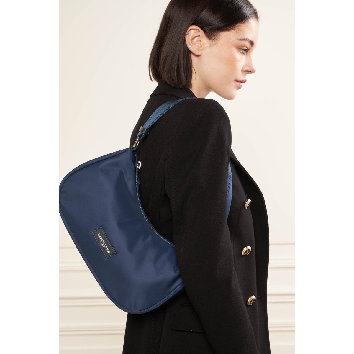 Sac besace BASIC VITA bleu foncé, LANCASTER