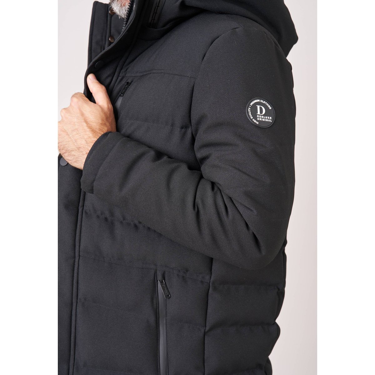 Parka longue homme matelassée CHIROLONG black, DEELUXE