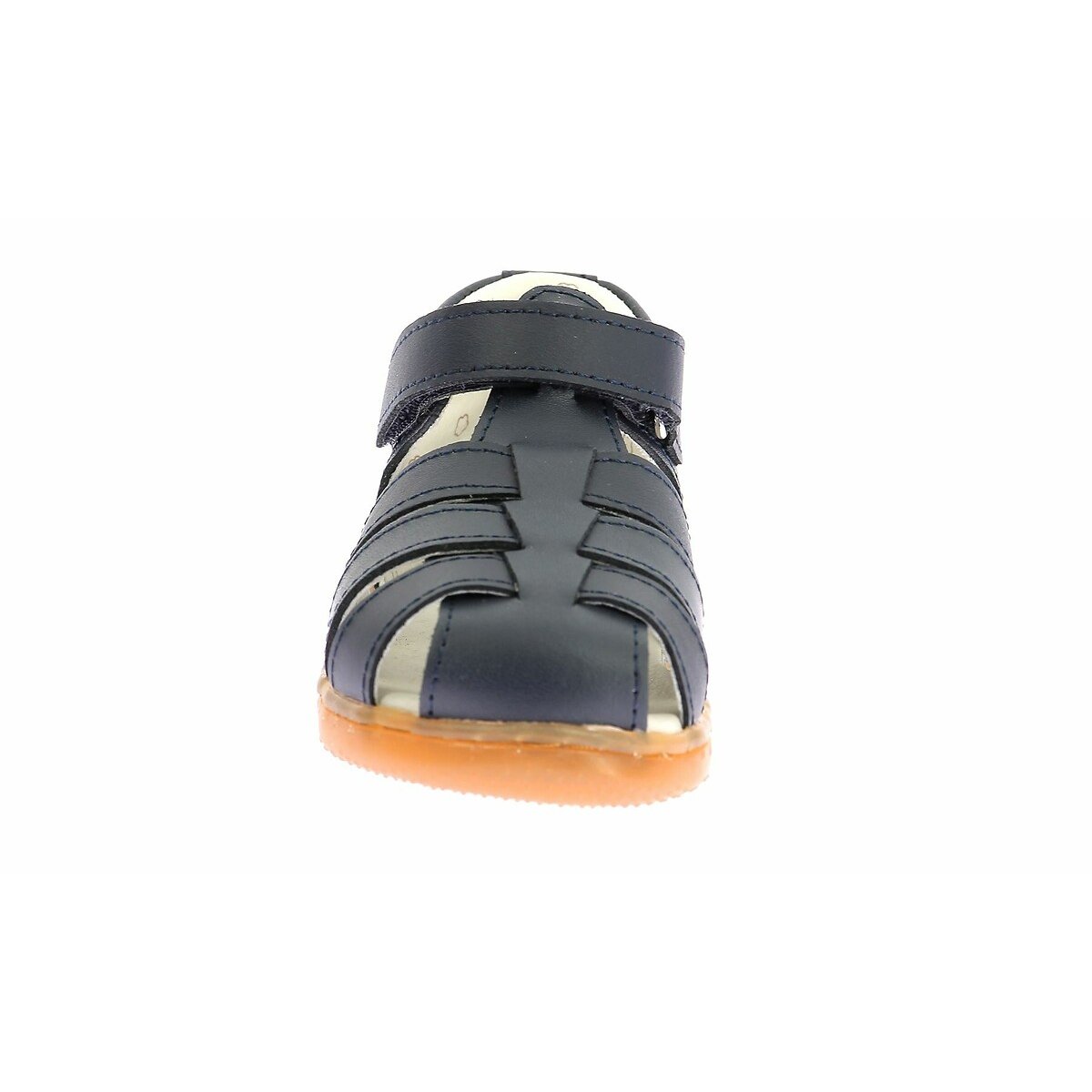 Sandalias cerradas de piel Kick Flo azul marino, KICKERS