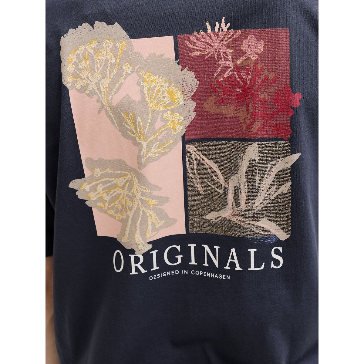 T-shirt manches courtes bleu marine, JACK & JONES