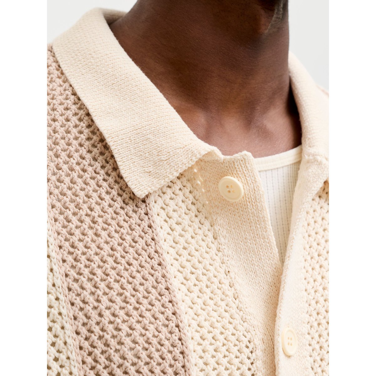 Chemise En Maille blanche - sea salt, JACK & JONES