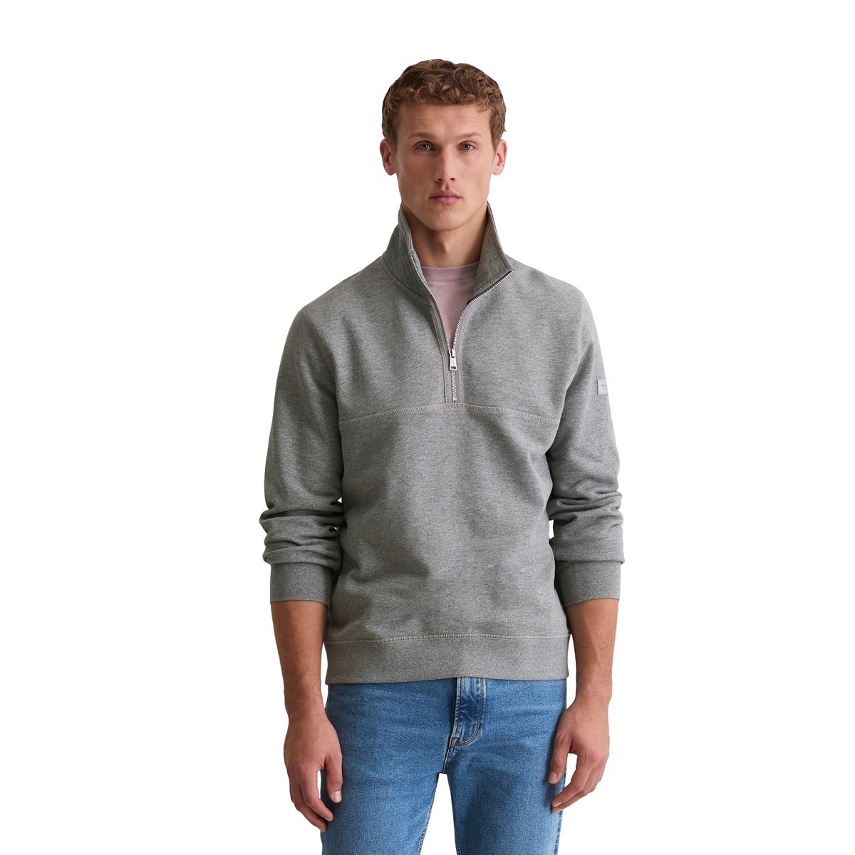 Sweatroyer DfC régulier en coton bio doux gris, MARC O'POLO