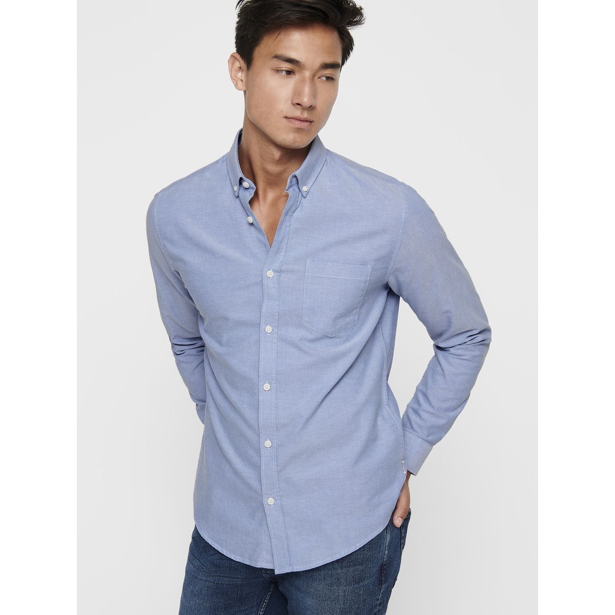 Chemise Oxford cashmere blue 3, ONLY & SONS
