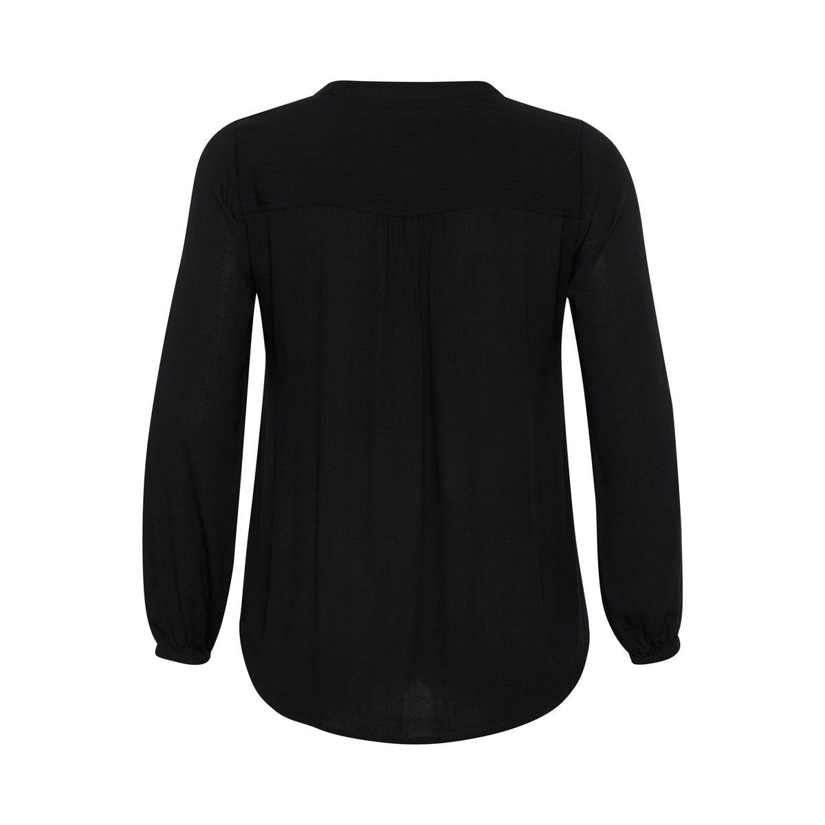 Blouse with long sleeve noir black, KAFFE CURVE