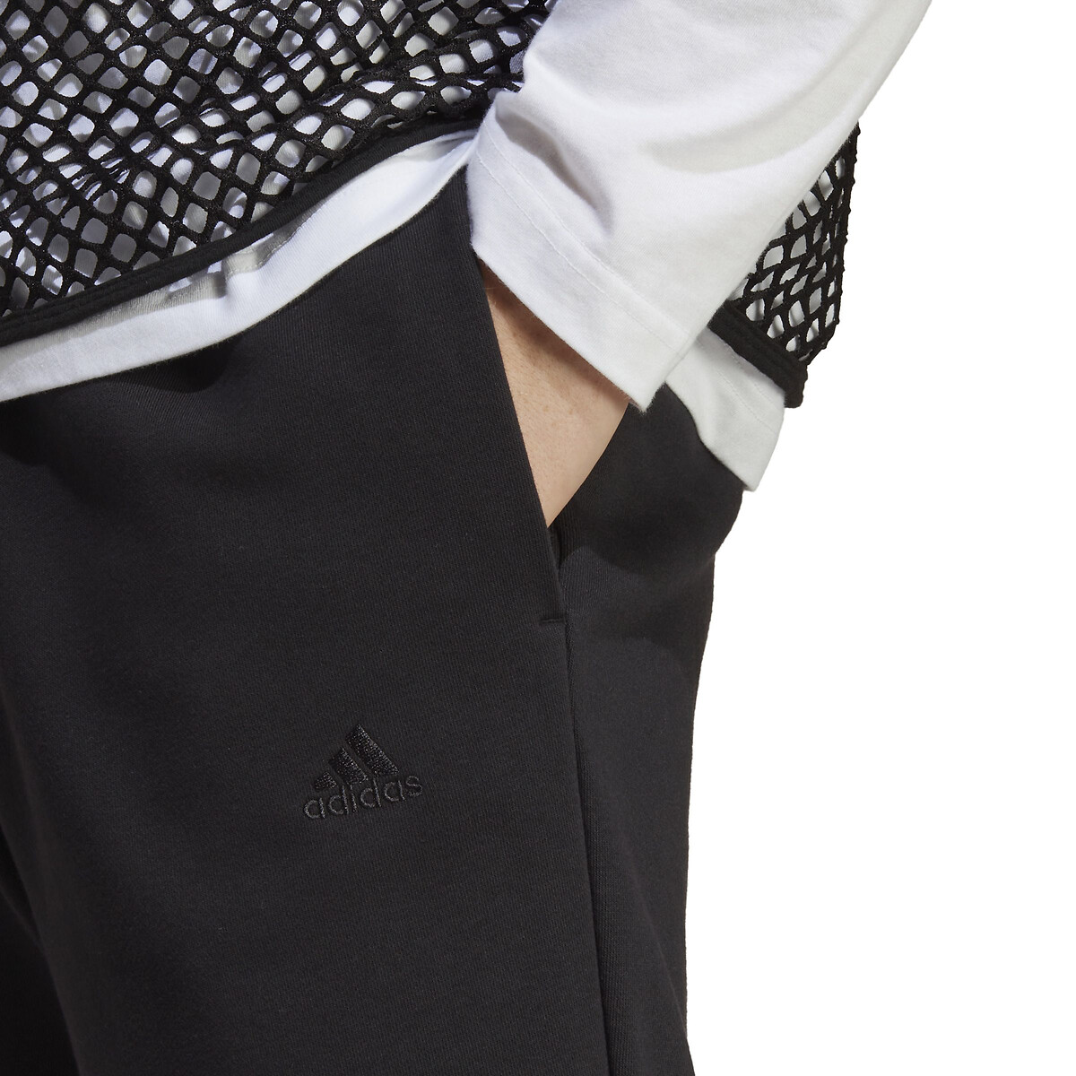 Pantalon en molleton noir, ADIDAS SPORTSWEAR