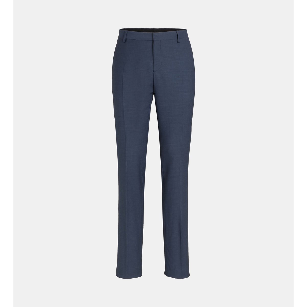 Pantalon de costume ajusté bellino armure laine bleu marine, COMPTOIR GL