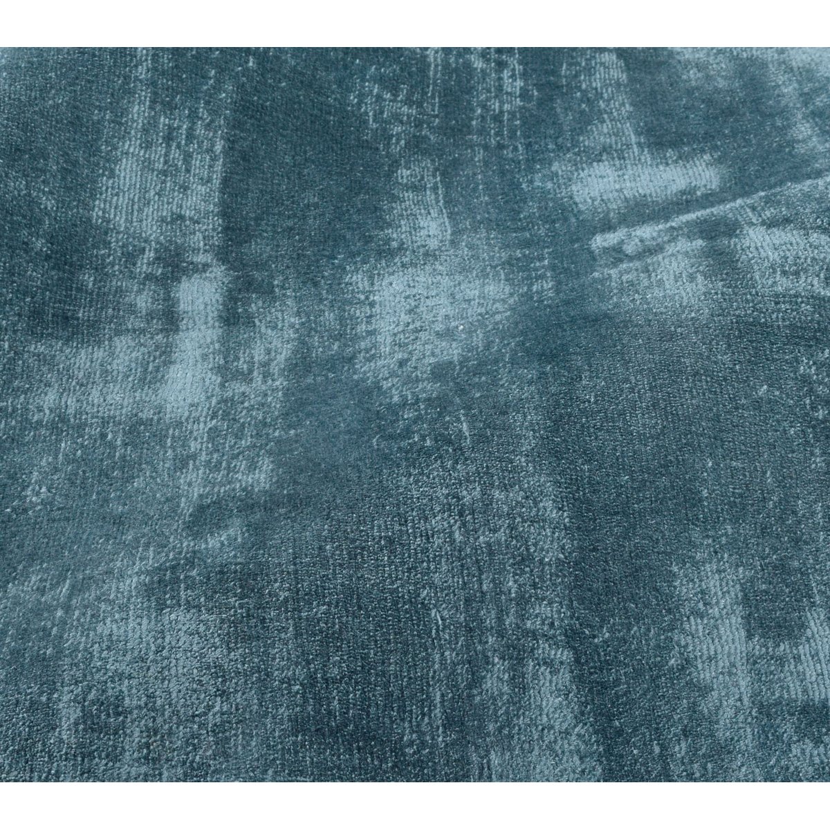 Tapis en viscose tissé main aspect vieilli - SHINE aqua, TOM TAILOR