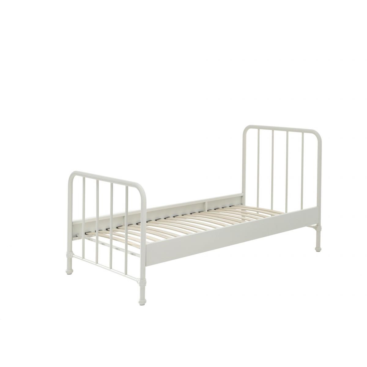 Lit simple en métal mat Bronxx couleur unique, VIPACK