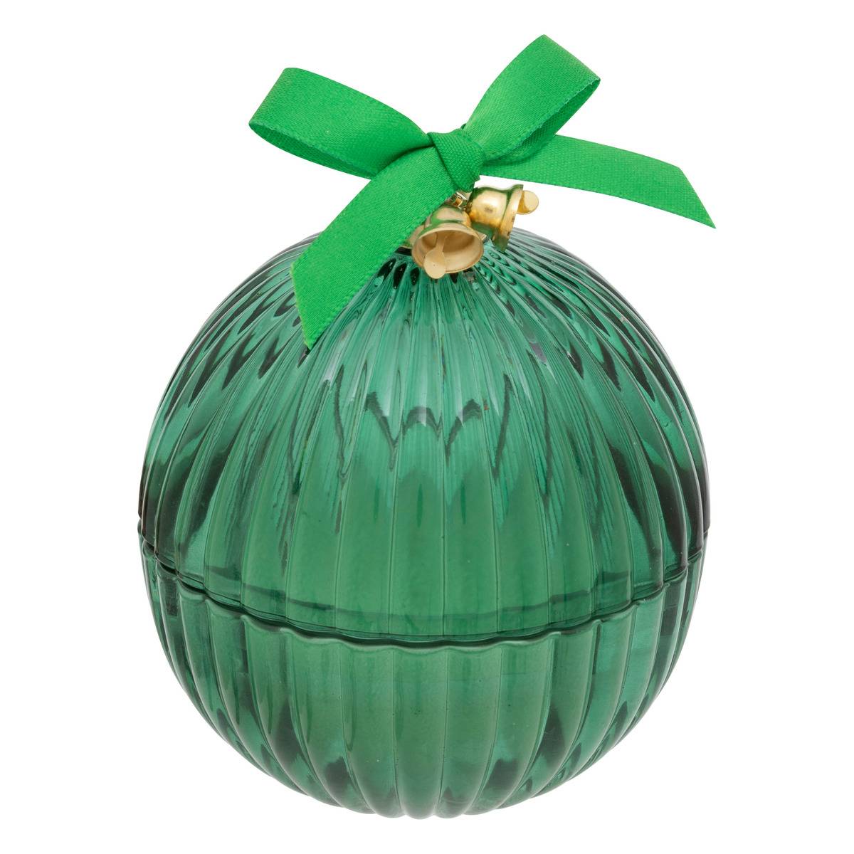 Bougie parfumée boule de Noël de Noël 50 g blanc, FEERIC LIGHTS & CHRISTMAS