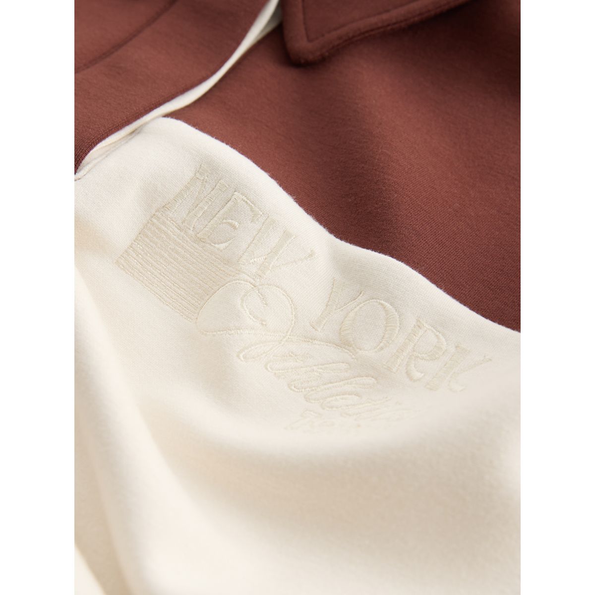 Haut style rugby et pantalon de jogging marron chocolat, NEXT