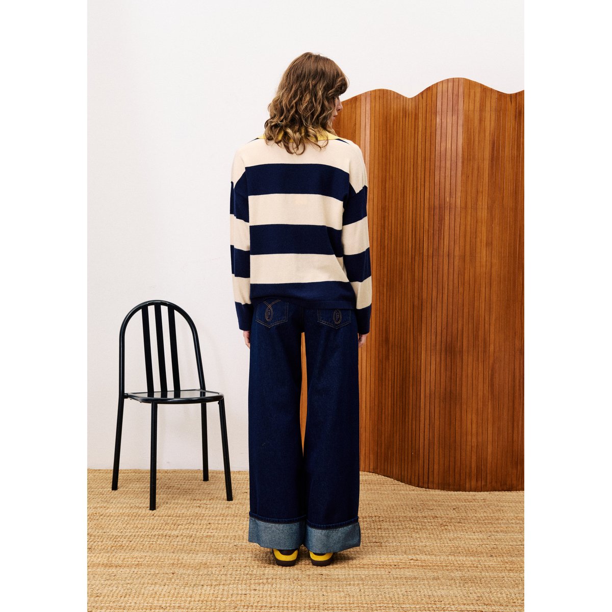 Jean en coton SUKI bleu nuit, FRNCH