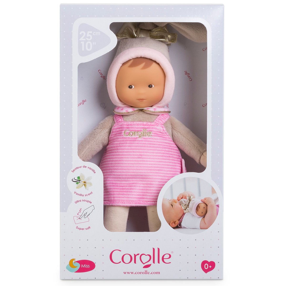 Doudou Miss Rayée Rêves d'Étoiles rose, COROLLE
