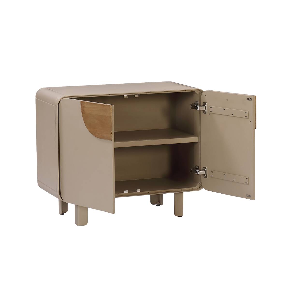 Petit buffet en bois de manguier KEZIA gris, MADE IN MEUBLES