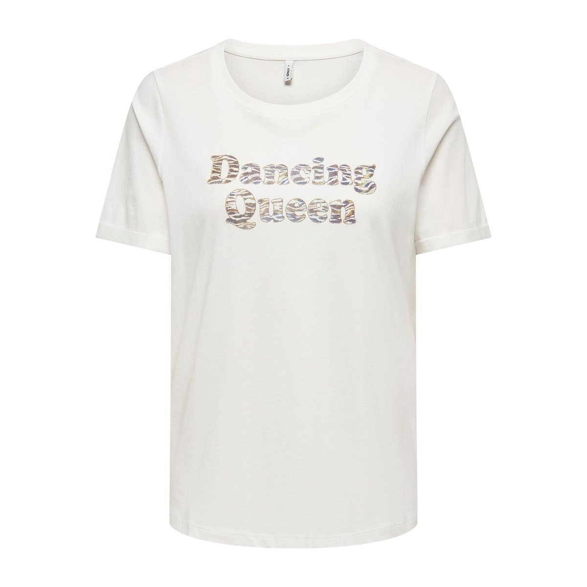 T-shirt manches courtes imprimé blanc, ONLY